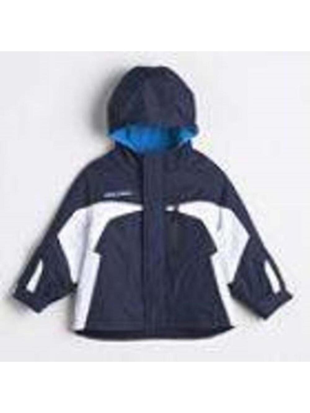 Boys Reversible Jacket 2T Blue Gray Hooded Zip Midweight Spring Fall ZeroXposur